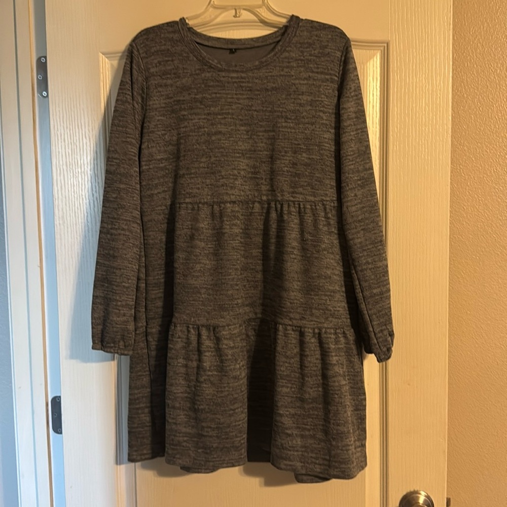 Women's Gray Tunic Top